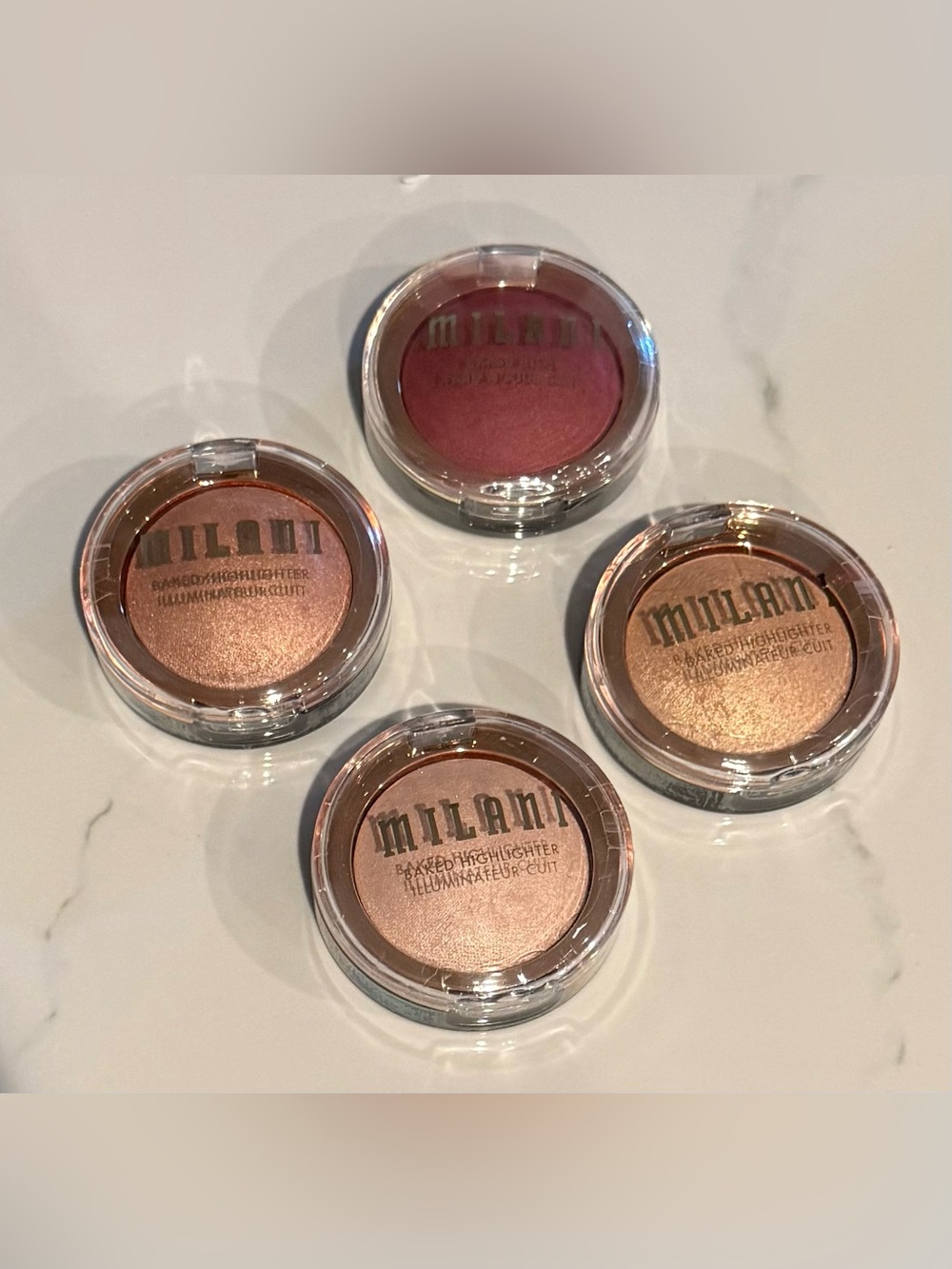 Milani Baked Highlighters - bundle of 4 items with different colors